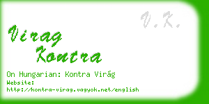 virag kontra business card