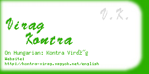 virag kontra business card